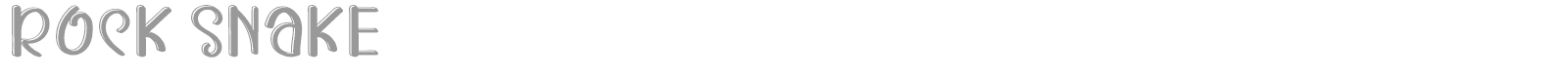 Rock Snake font preview